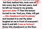 My dad passed away, and his lawyer gathered us all to read his will. ‘For my daughter Lara, | leave the house and everything in it,’ he said. My heart just stopped.