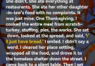 My mother-in-law refused to eat my cooking. For thirteen years.