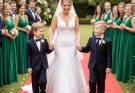 I brought my 4-year-old triplets to my millionaire ex-husband’s wedding. His family went completely silent.