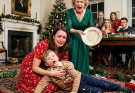 My mother grabbed my son’s plate and dumped it into his lap in the middle of Christmas dinner. My brother stood up and said, “Get out and never come back.” My father sat in silence, staring at us with pure contempt. I didn’t beg. I just said, “Then you won’t mind if I do this.” Thirty minutes later, their world fell apart.